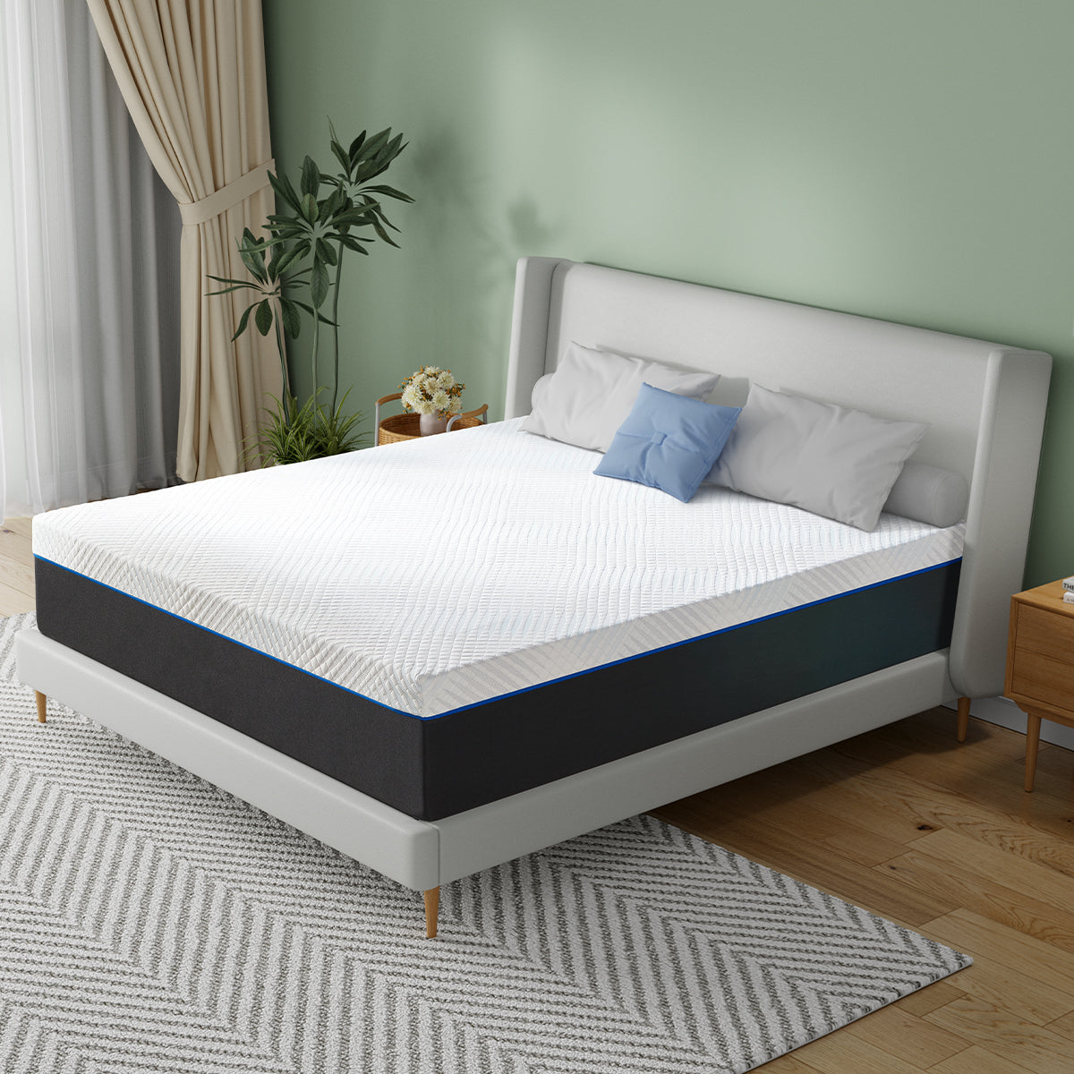 Twolike Iris Memory Foam Mattress, Fiberglass free