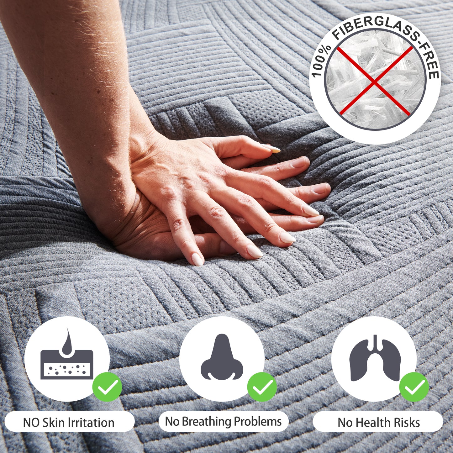 Twolike Eleanor Memory Foam Mattress, Fiberglass free