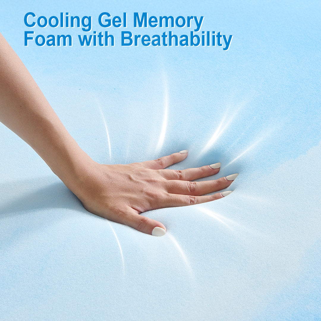 Twolike Gel-Infused Mattress Topper For Back Pain