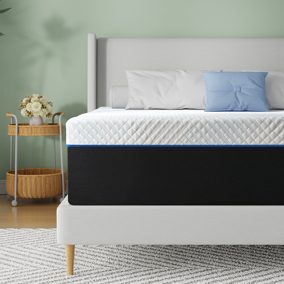 Twolike Iris Memory Foam Mattress, Fiberglass free