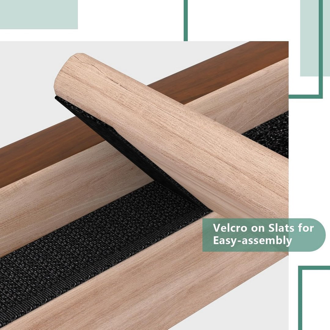 Twolike Wood Platforms Bed, Mattress Foundation