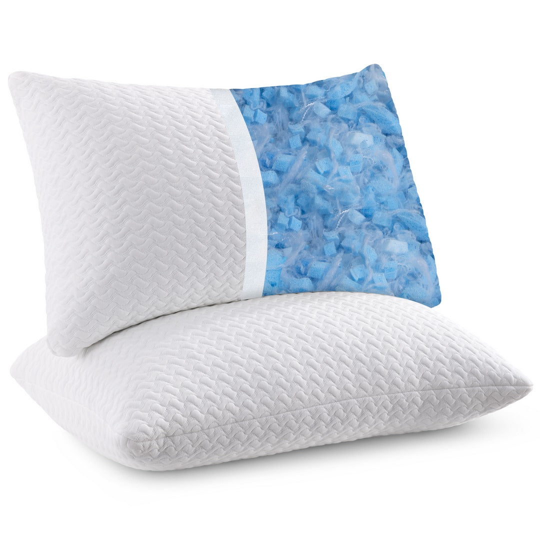Cooling Gel Memory Foam Pillows Set - 2 Packs