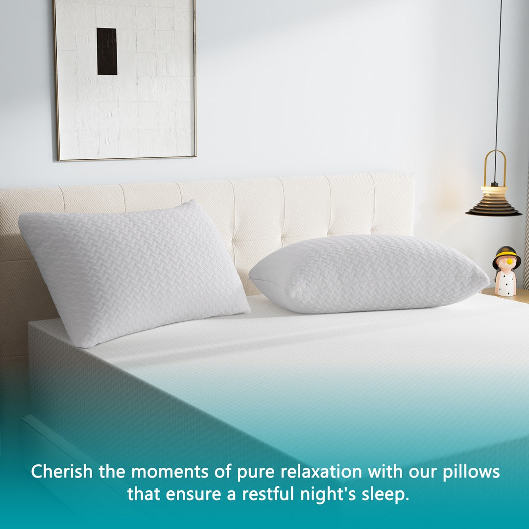 Cooling Gel Memory Foam Pillows Set - 2 Packs