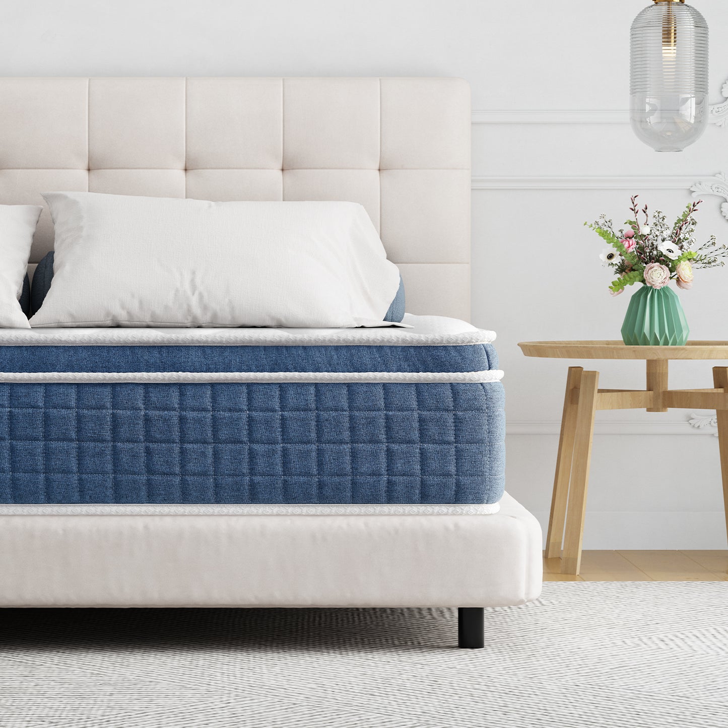 Twolike Zephyr Innerspring Hybrid Mattress, Fiberglass free