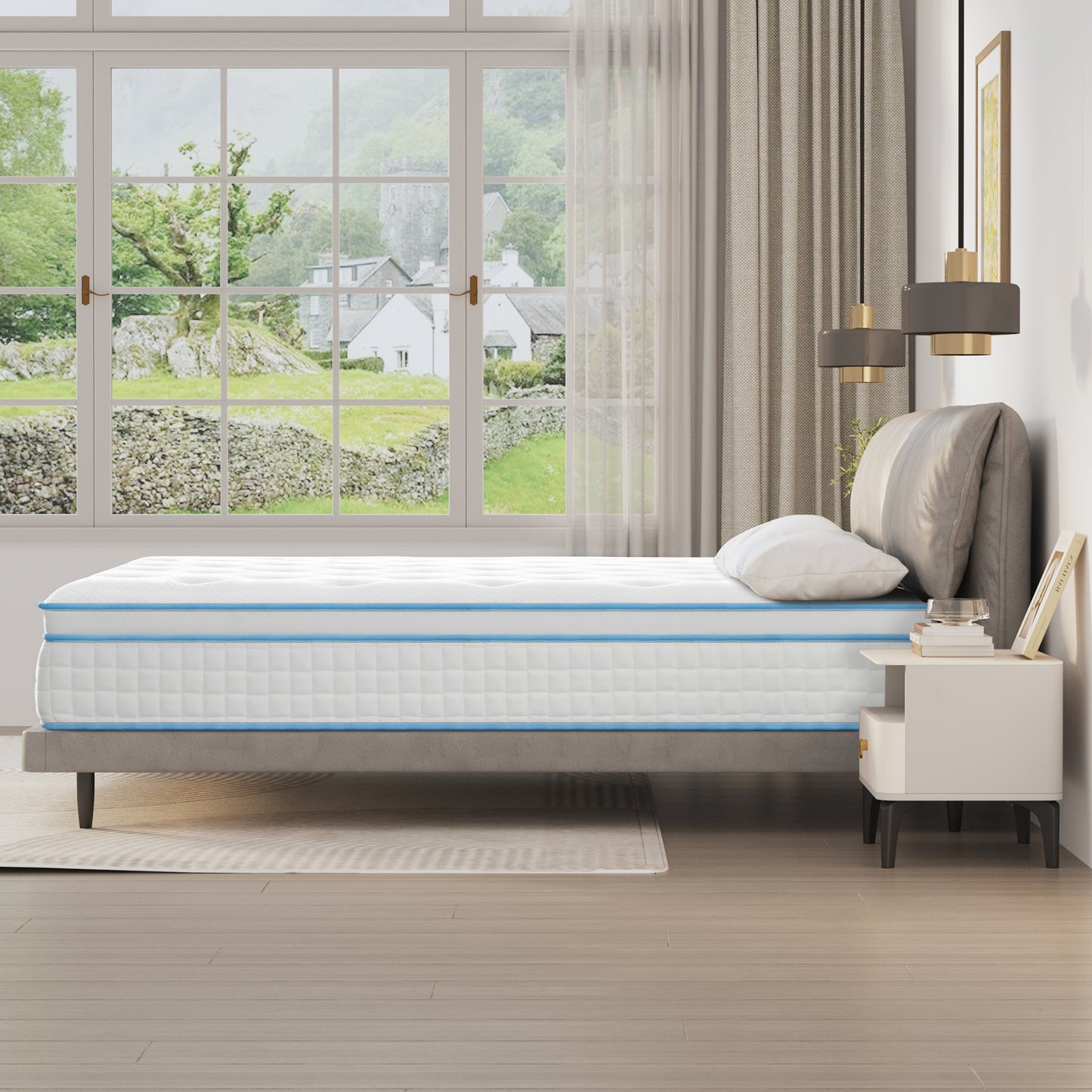 Twolike Elysian Innerspring Hybrid Mattress, Fiberglass free