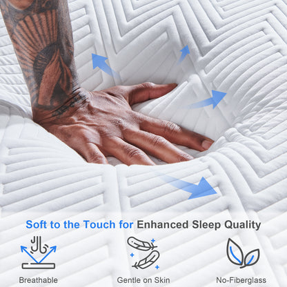 Twolike Baykal Foam Mattress Firm, Fiberglass free