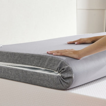 Twolike Cooling Memory Foam Mattress Topper with Cover