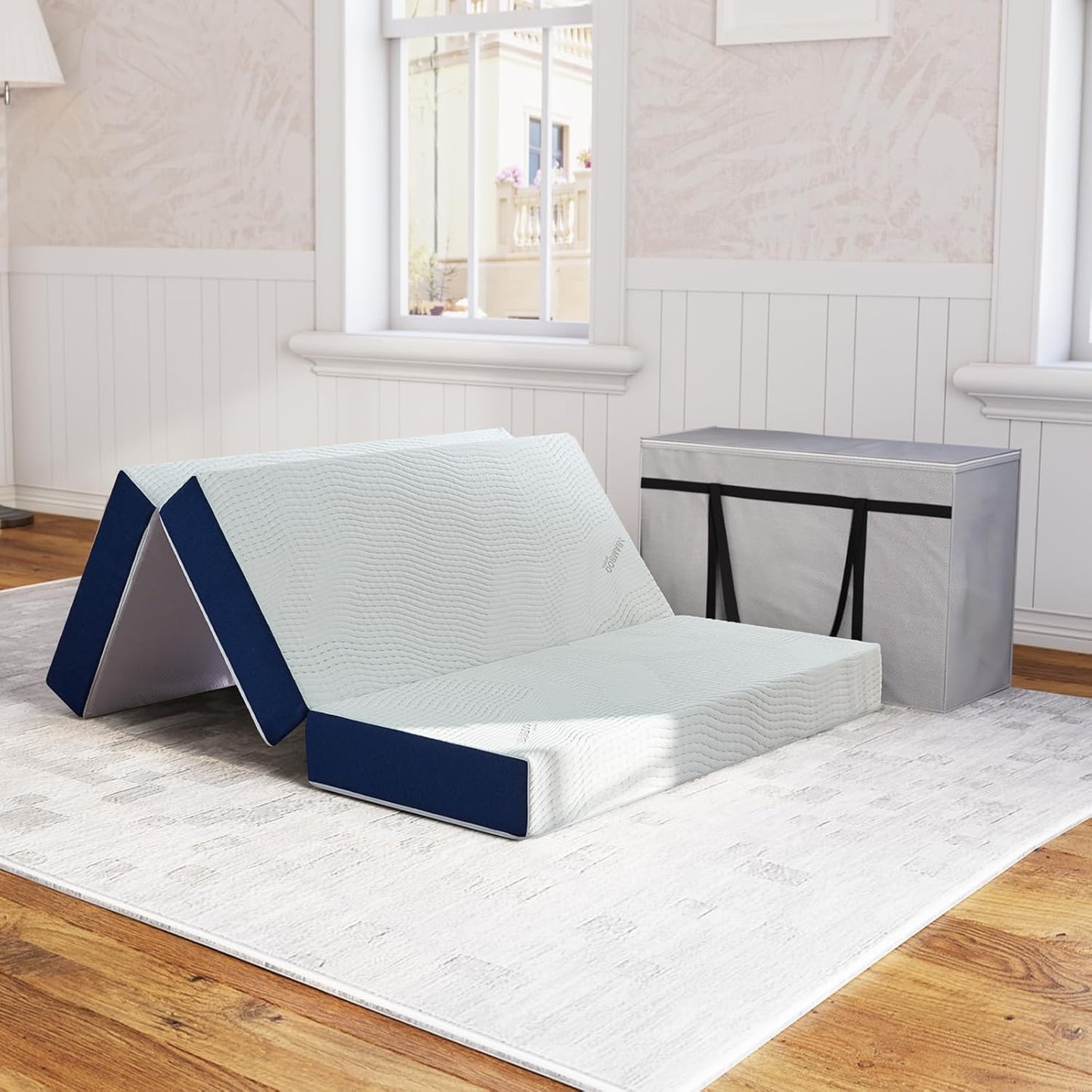 Twolike Solacea Tri-Fold Foam Mattress, Fiberglass Free