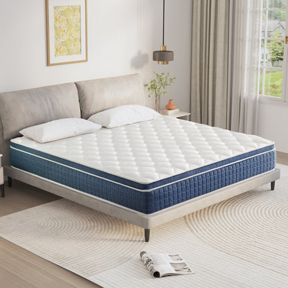 Twolike Zephyr Innerspring Hybrid Mattress, Fiberglass free