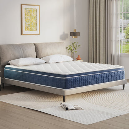 Twolike Zephyr Innerspring Hybrid Mattress, Fiberglass free