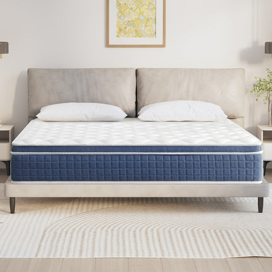 Twolike Zephyr Innerspring Hybrid Mattress, Fiberglass free