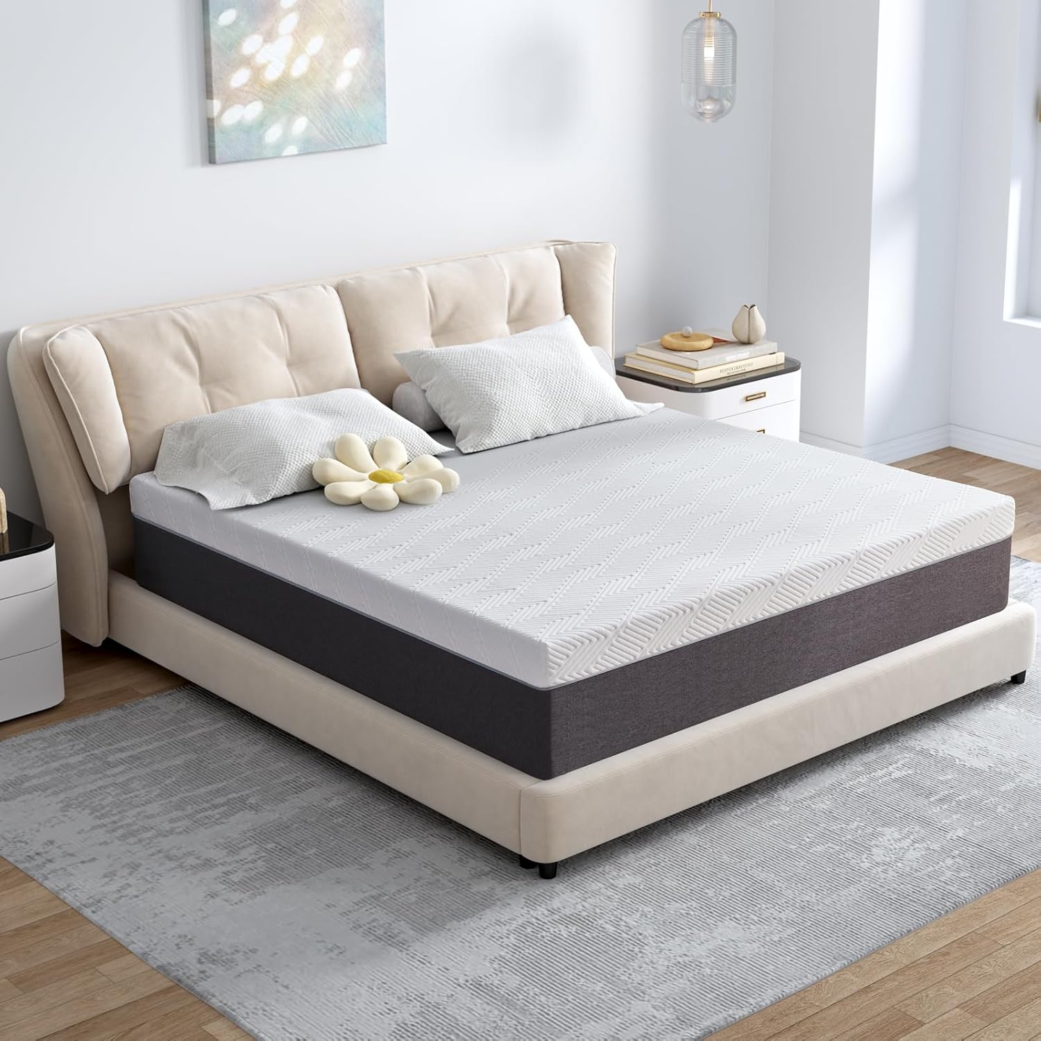 Twolike Ember Memory Foam Mattress, Fiberglass Free