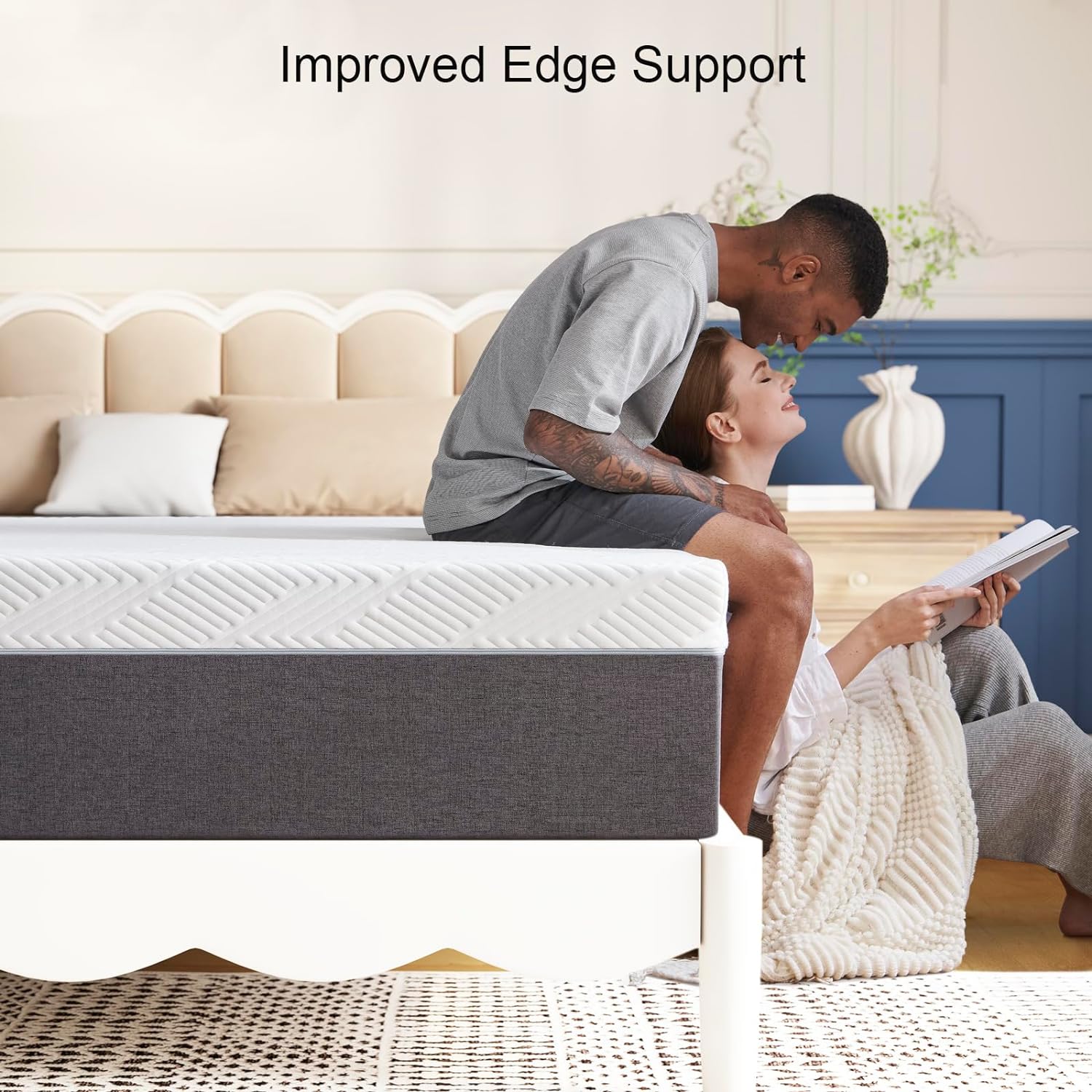 Twolike Mirage Memory Foam Mattress, Fiberglass free