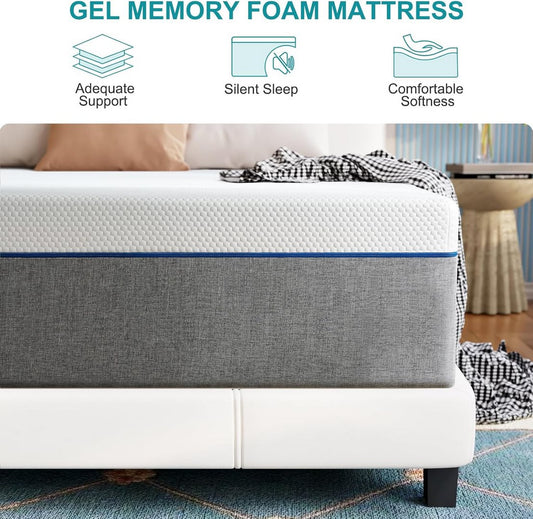 Twolike Olivia Memory Foam Mattress, Fiberglass Free