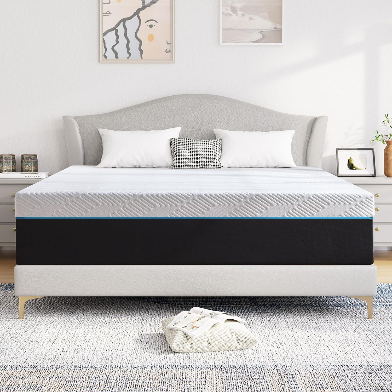 Twolike Silken Memory Foam Mattress, Fiberglass Free