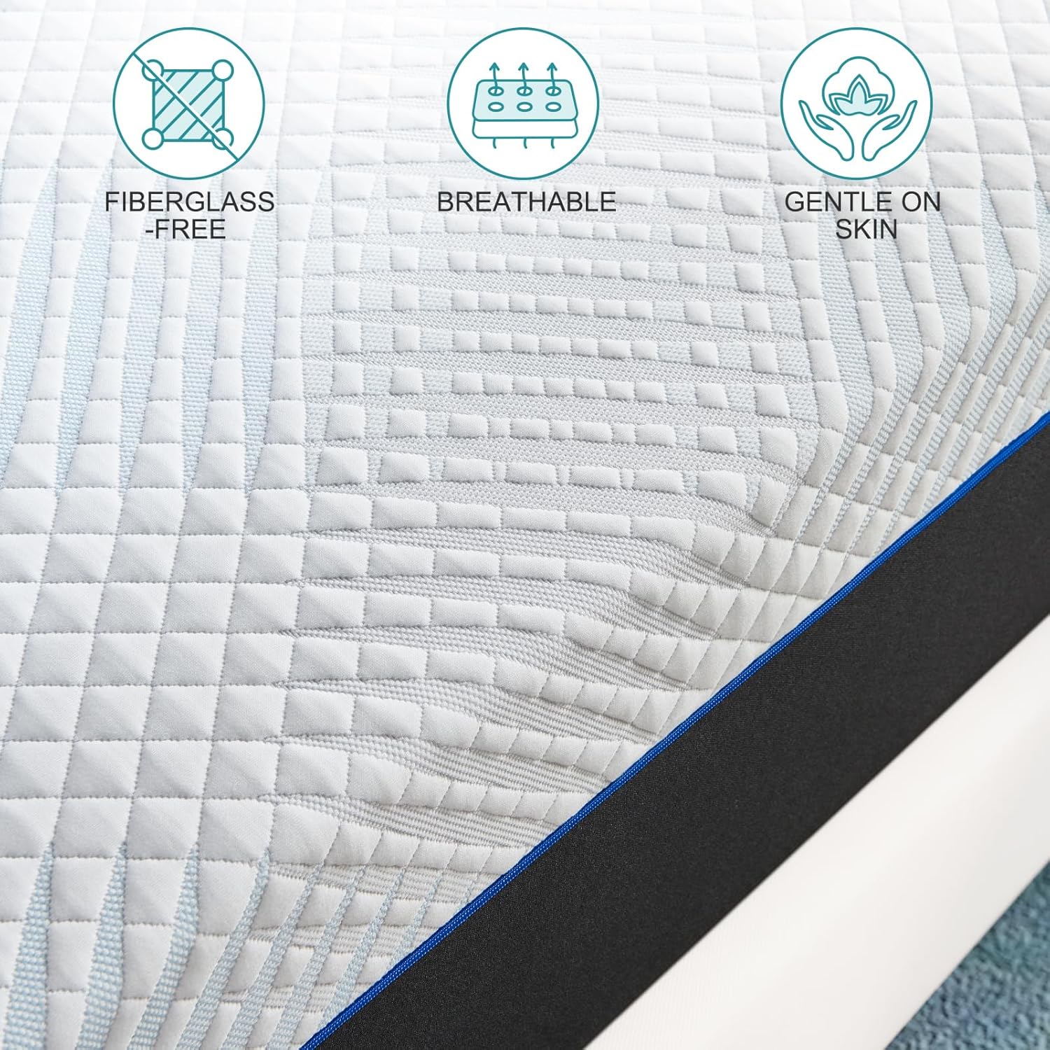 Twolike Abigail Memory Foam Mattress, Fiberglass Free