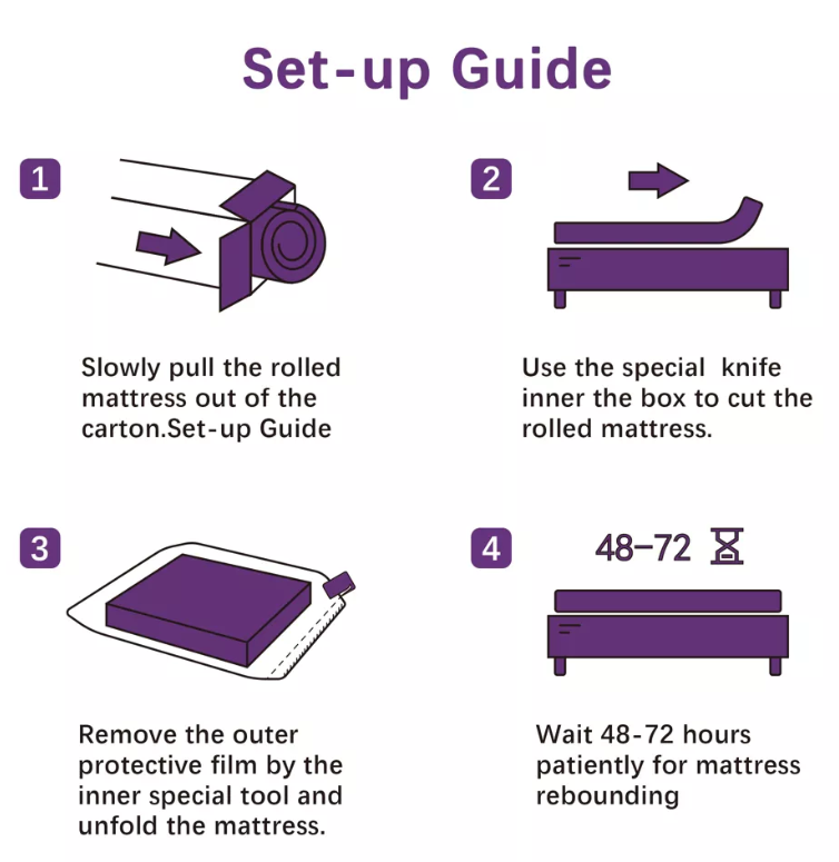 Wuleitex store 10 " gel memory foam mattress
