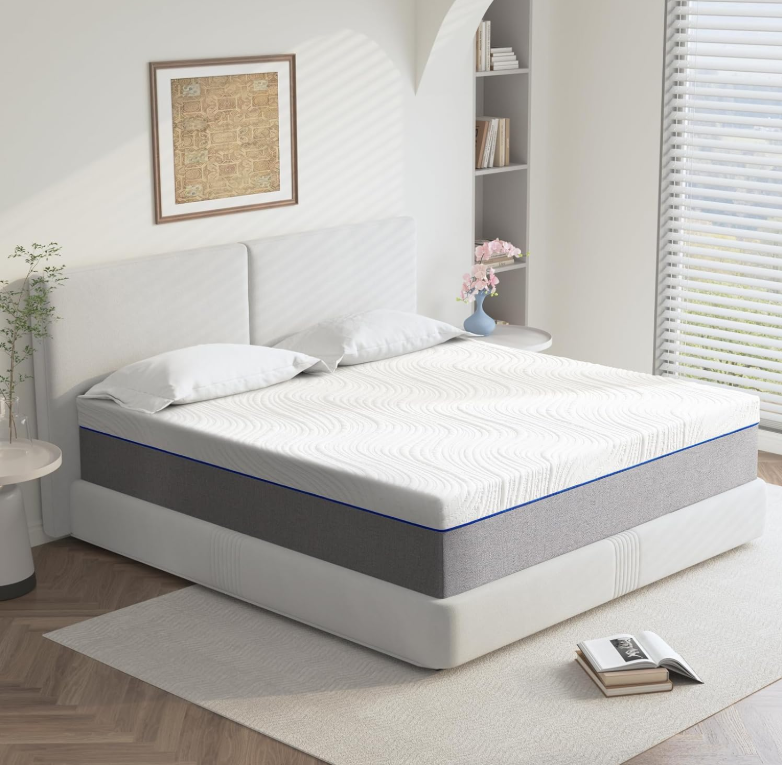 Full Size 6 Inch Memory Foam Mattress Medium Firm Feel Pressure Relieving Support Breathable Soft Comfort Bed in a Box