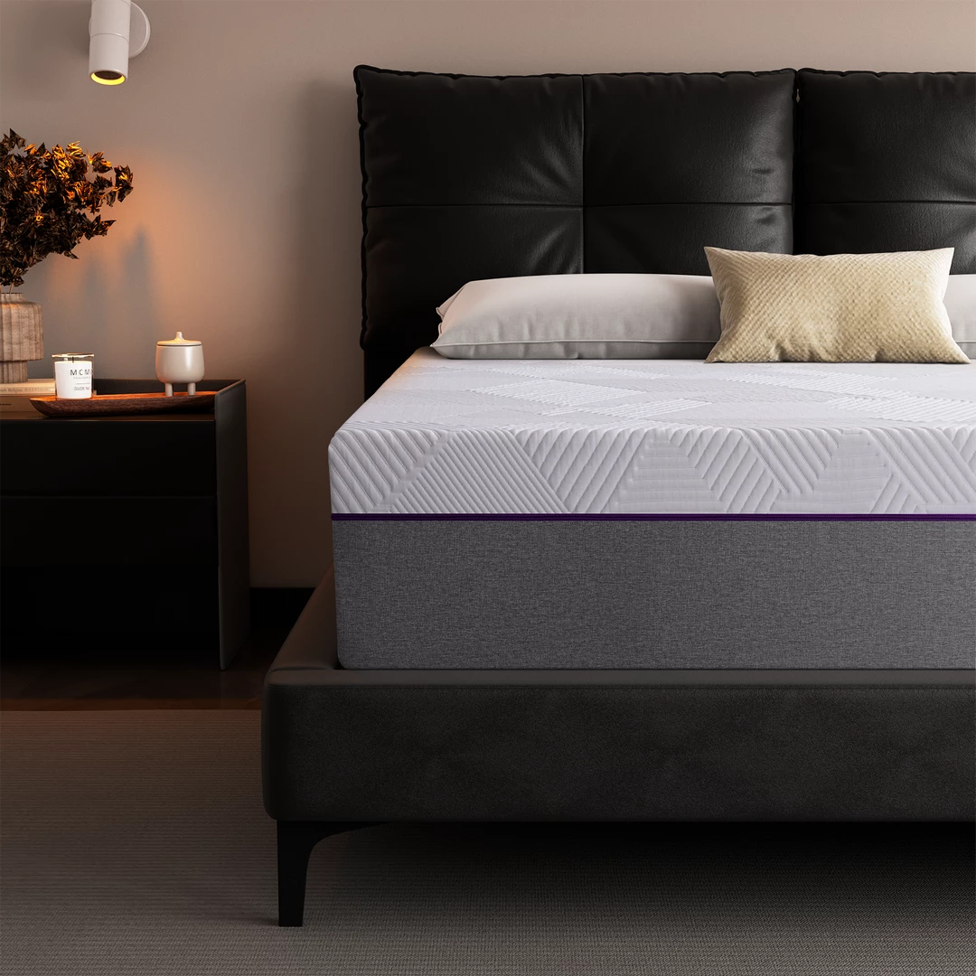 Twolike Velvet Memory Foam Mattress, Fiberglass free